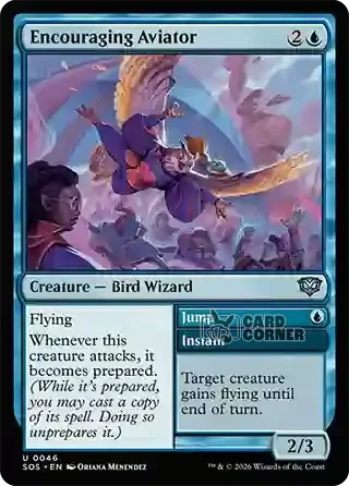 Secrets of Strixhaven Card List - Encouraging Aviator 0046