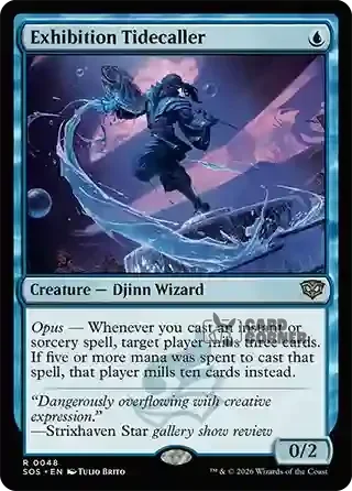 Secrets of Strixhaven Card List - Exhibition Tidecaller 0048