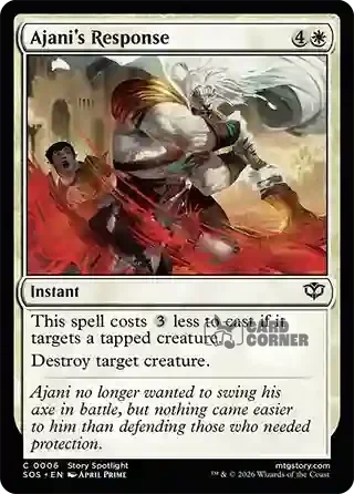 Secrets of Strixhaven Card List - Ajani's Response 0006