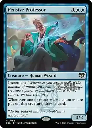 Secrets of Strixhaven Card List - Pensive Professor 0063