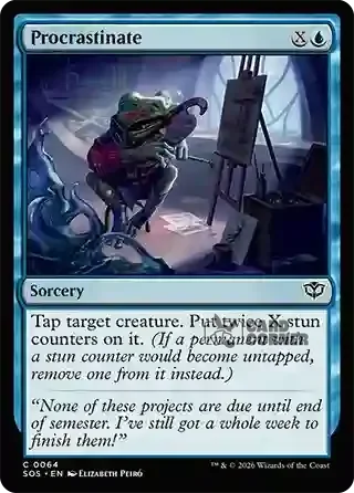 Secrets of Strixhaven Card List - Procrastinate 0064