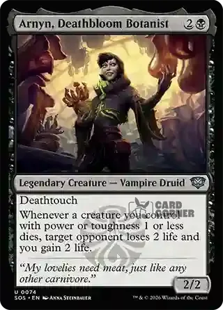 Secrets of Strixhaven Card List - Arnyn, Deathbloom Botanist 0074