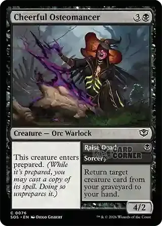 Secrets of Strixhaven Card List - Cheerful Osteomancer 0076