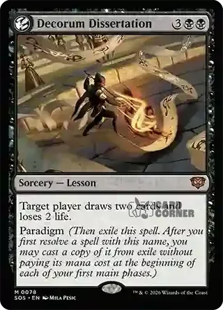 Secrets of Strixhaven Card List - Decorum Dissertation 0078