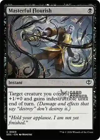 Secrets of Strixhaven Card List - Masterful Flourish 0089