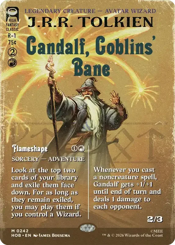 MTG The Hobbit Gandalf Goblins Bane M0242