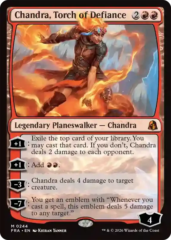 Reality Fracture Set List - Chandra, Torch of Defiance M0244