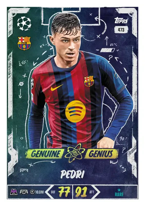 Match Attax UCC 26 27 Pedri Genuine Genius
