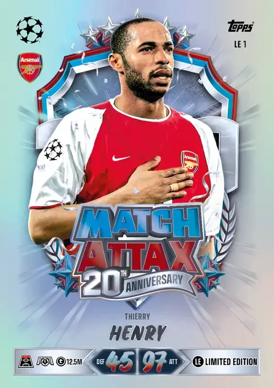 Match Attax UCC 26 27 Thierry Henry Limited Edition
