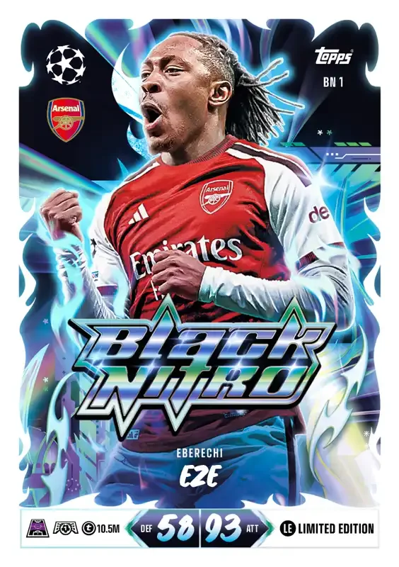 Match Attax UCC 26 27 Set List Eberechi Eze Black Nitro