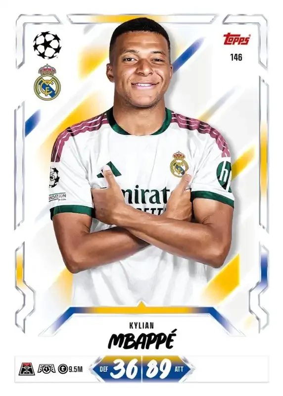 Match Attax UCC 26 27 Set List Kilian Mbappe