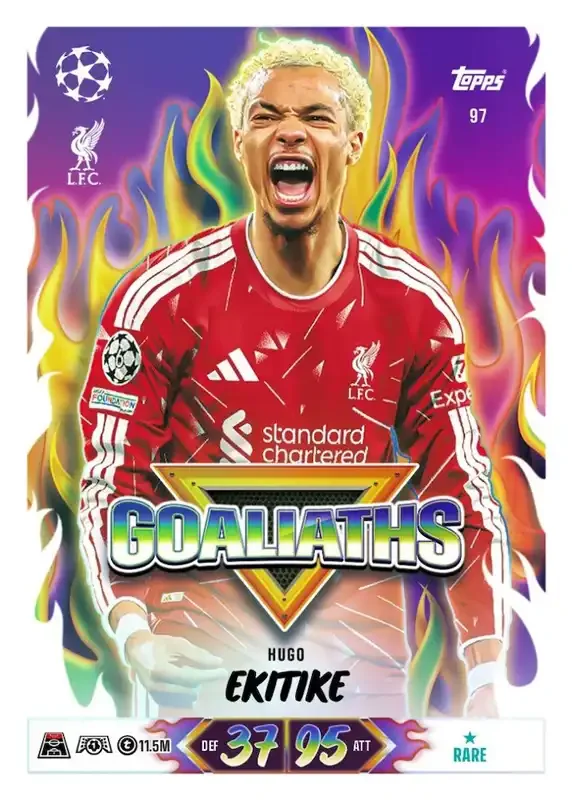 Match Attax UCC 26 27 Set List Hugo Ekitike Goaliaths