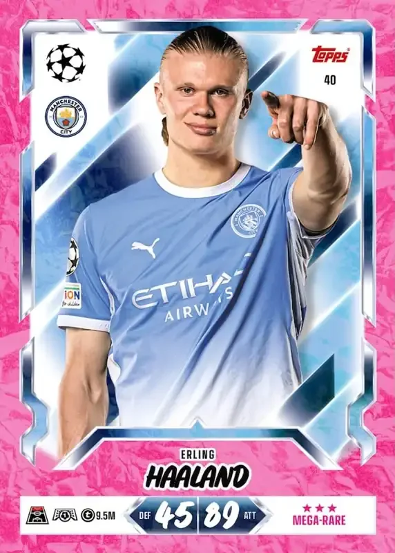 Match Attax UCC 26 27 Set List Erling Haaling