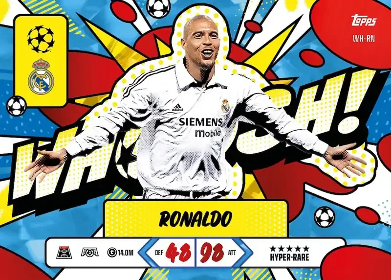 Match Attax UCC 26 27 Set List Ronaldo Nazario Whoosh