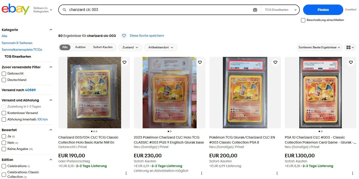 eBay Suchergebnis