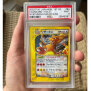 Charizard 1. Edition Mysterious Mountains PSA 9