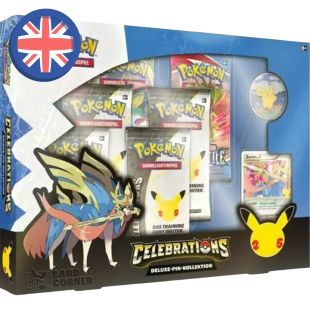 Pokemon Celebrations Zacian Deluxe Pin Box (EN)