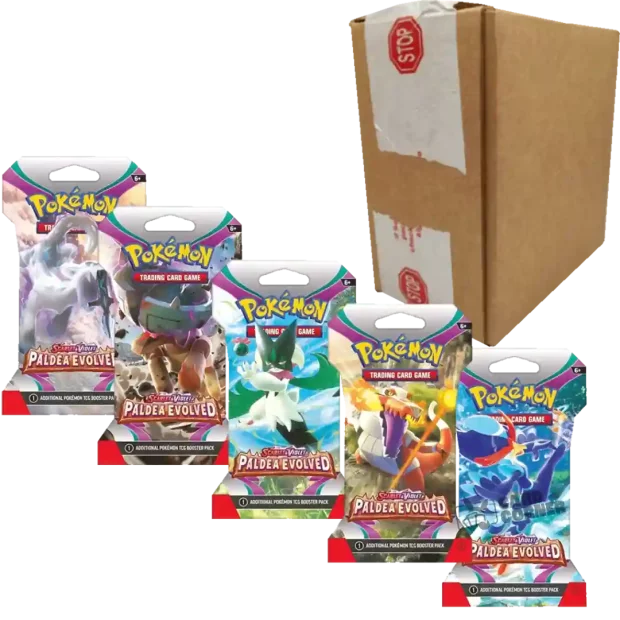 Pokemon Paldea Evolved Sleeved Booster Display - 24 Booster Einzeln
