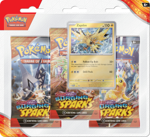 Pokemon Surging Sparks - 3-Pack Blister Zufällige...