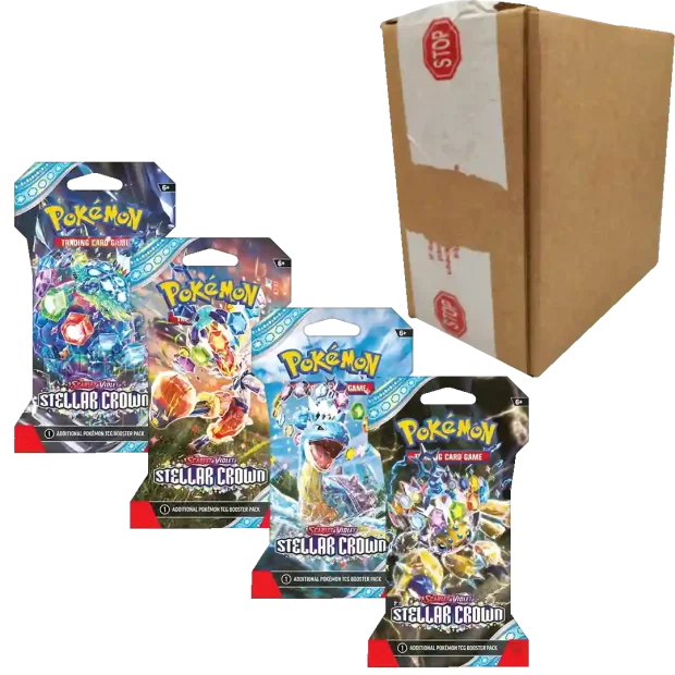 Pokemon Stellar Crown Sleeved Booster Case - 24 Booster
