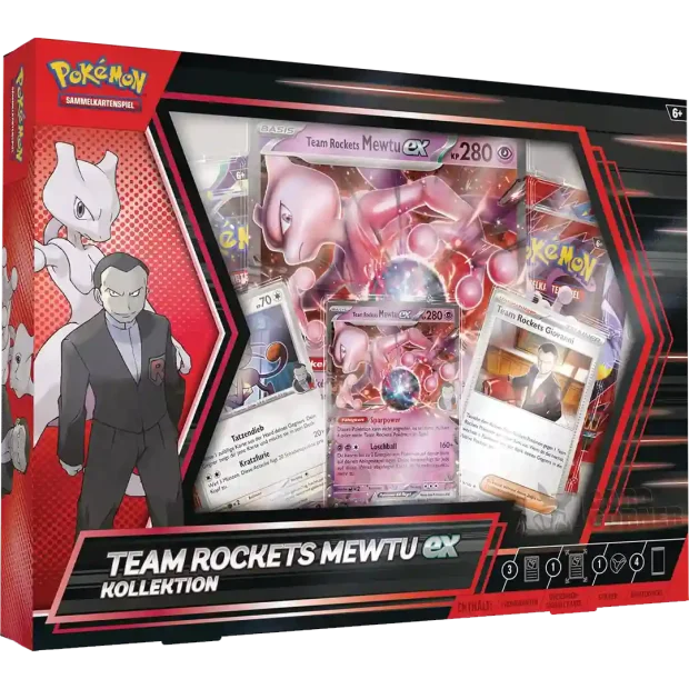 Pokemon Team Rockets Mewtu EX Kollektion Box (Deutsch)