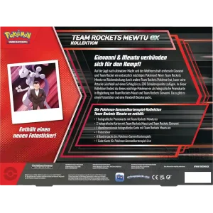 Pokemon Team Rockets Mewtu EX Kollektion Box (Deutsch)