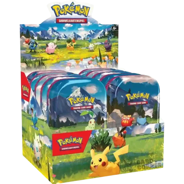 Pokemon Erhabene Helden Mini Tins Display