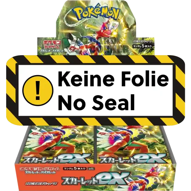 Pokemon Scarlet EX Display (sv1S) OHNE FOLIE