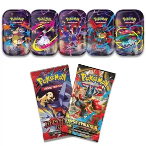 Pokemon Mega Heroes Mini Tin Display (Englisch)