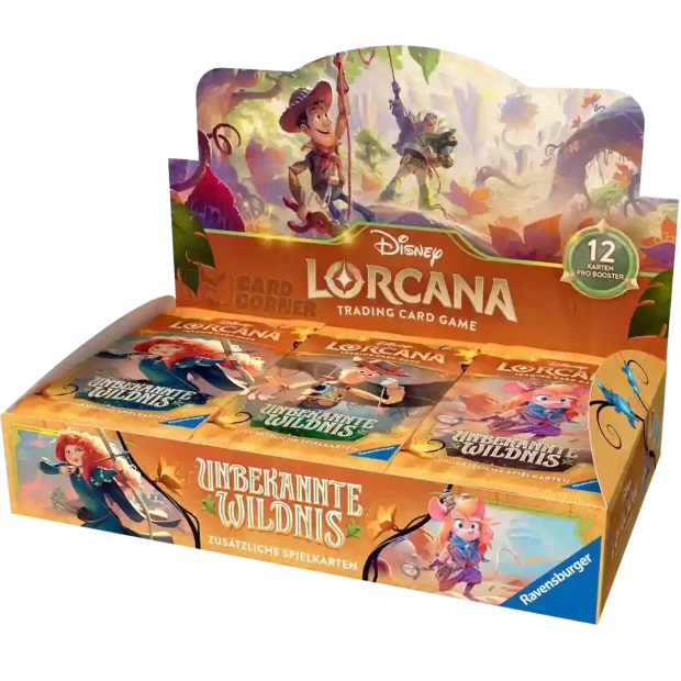 Disney Lorcana Unbekannte Wildnis Display