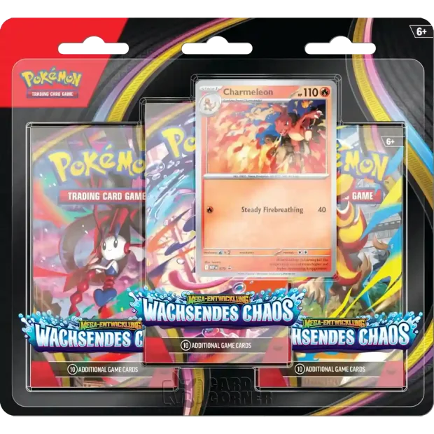 Pokemon Wachsendes Chaos 3-Pack Blister