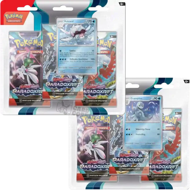 Pokemon Paradoxrift 3-Pack Blister 2er Set