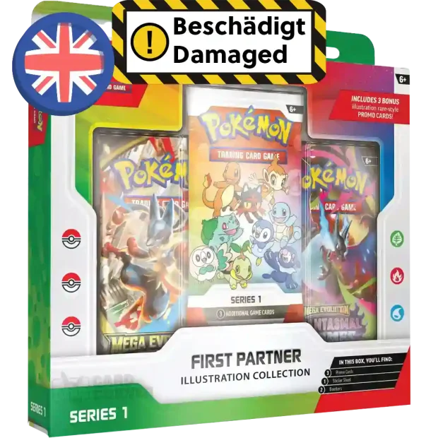 B-Ware Pokemon First Partner Illustration Collection Series 1 (ENG)