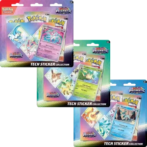 Pokemon Prismatic Evolutions - Tech Sticker Collection