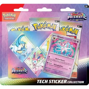 Pokemon Prismatic Evolutions - Tech Sticker Collection