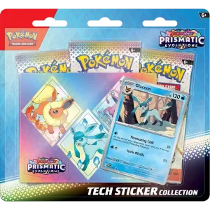 Pokemon Prismatic Evolutions - Tech Sticker Collection