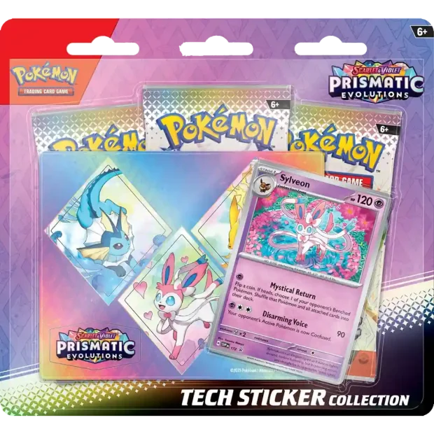 Pokemon Prismatic Evolutions - Tech Sticker Collection ZUFÄLLIG