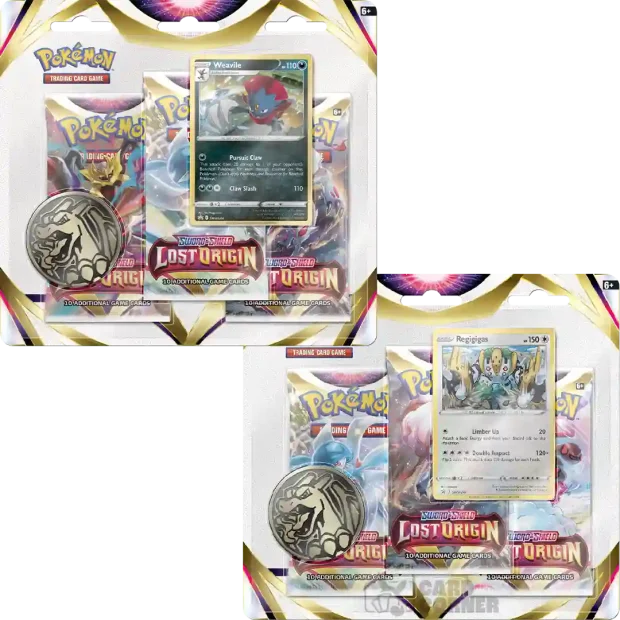 Pokemon Lost Origin 3-Pack Blister 2er Set