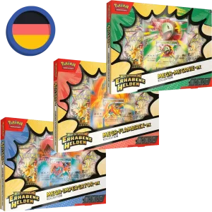 Pokemon Erhabene Helden Mega EX Kollektion (Deutsch) 3er Set