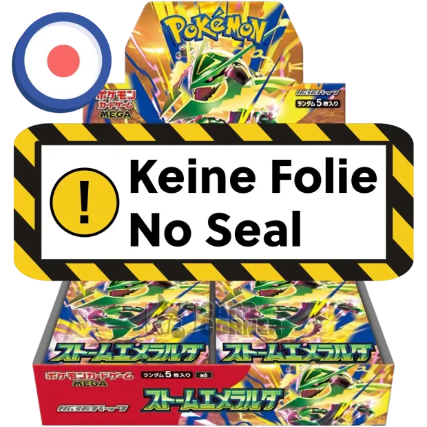 Pokemon Storm Emeralda (M6) Display OHNE FOLIE