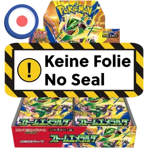 Pokemon Storm Emeralda (M6) Display OHNE FOLIE