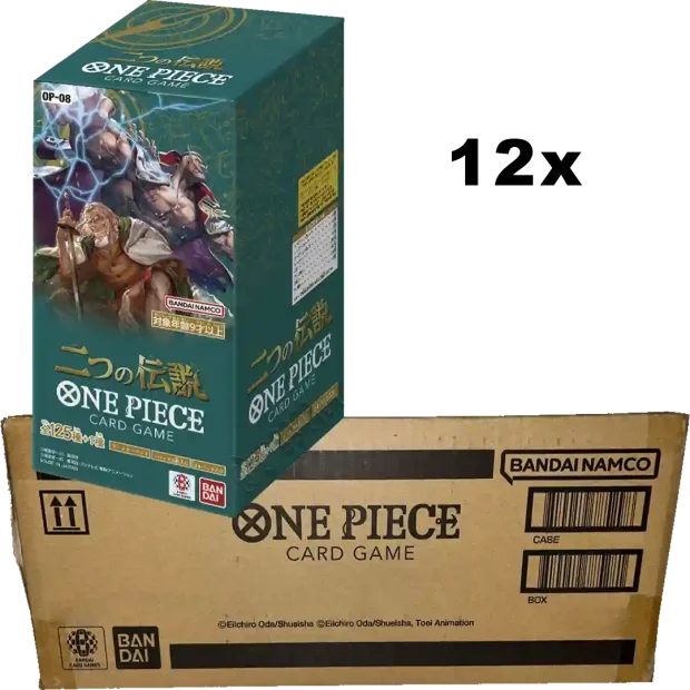 One Piece OP08 - Two Legends Display (JP) Case (12 Stück)