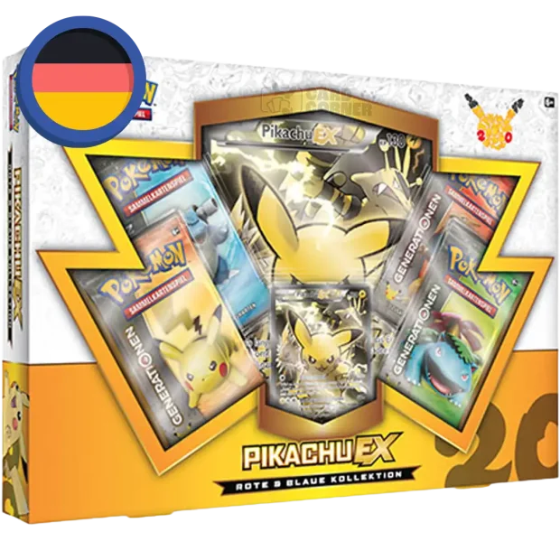 Pokemon Generationen Pikachu EX Rote & Blaue Kollektion (DE)
