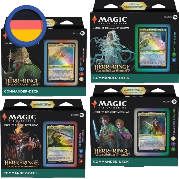 MTG Der Herr der Ringe Commander Deck 4er Set (DE)