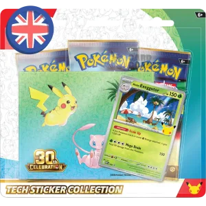 Pokemon 30th Celebration Tech Sticker Collection