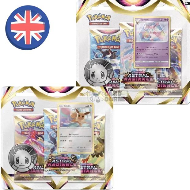 Pokemon Astral Radiance 3-Pack Blister 2er Set