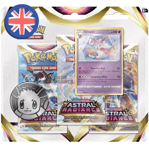 Pokemon Astral Radiance 3-Pack Blister Sylveon