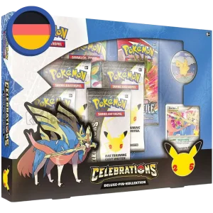 Pokemon Celebrations Zacian Deluxe Pin Kollektion (DE)