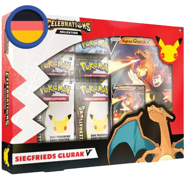 Pokemon Celebrations Siegfrieds Glurak V Box