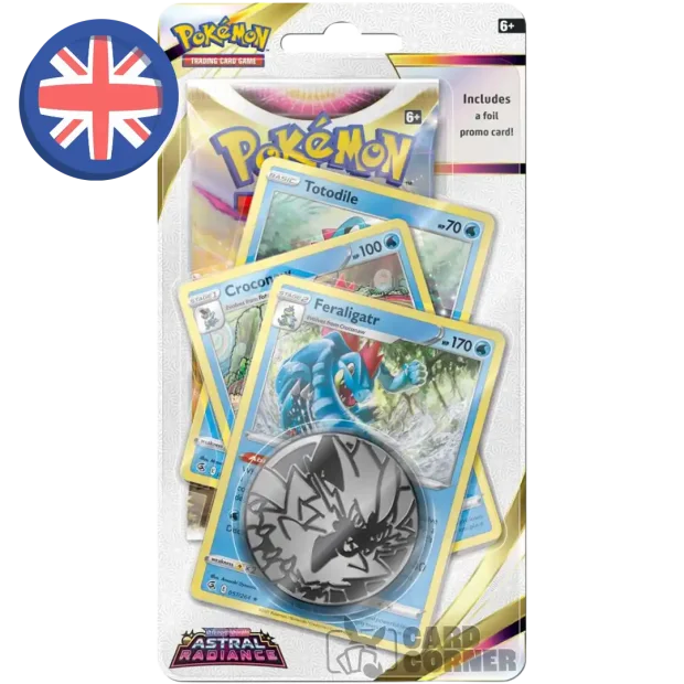 Pokemon Astral Radiance Feraligatr Premium Checklane Blister
